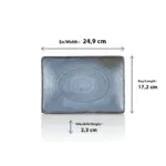 Blue Nebula 3'lü Dikdörtgen Tabak Seti, 24,9x17,2 cm - h.2,3 cm , Thermoset Melamin - Görsel 2