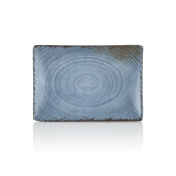 Blue Nebula 3'lü Dikdörtgen Tabak Seti, 24,9x17,2 cm - h.2,3 cm , Thermoset Melamin - Görsel 3