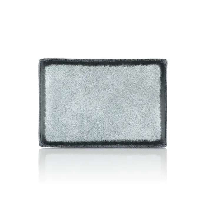 Grey Quartz 3'lü Dikdörtgen Tabak Seti, 24,9x17,2 cm - h.2,3 cm , Thermoset Melamin - Görsel 3