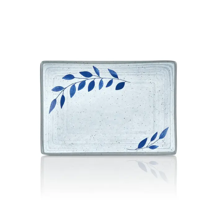 Selva Blu 3'lü Dikdörtgen Tabak Seti, 24,9x17,2 cm - h.2,3 cm , Thermoset Melamin - Görsel 3