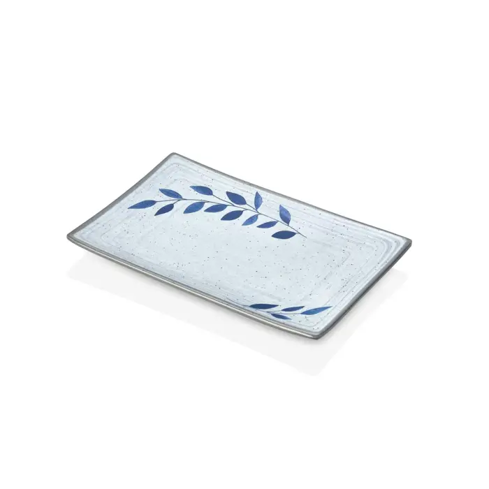 Selva Blu 3'lü Dikdörtgen Tabak Seti, 24,9x17,2 cm - h.2,3 cm , Thermoset Melamin - Görsel 4