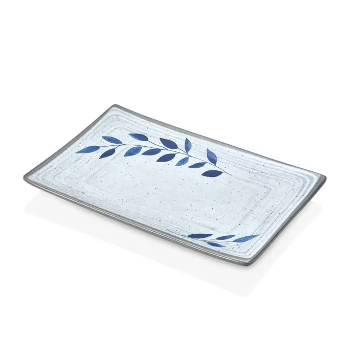 Selva Blu 3'lü Dikdörtgen Tabak Seti, 30x20,7 cm - h.2,5 cm , Thermoset Melamin - Görsel 4