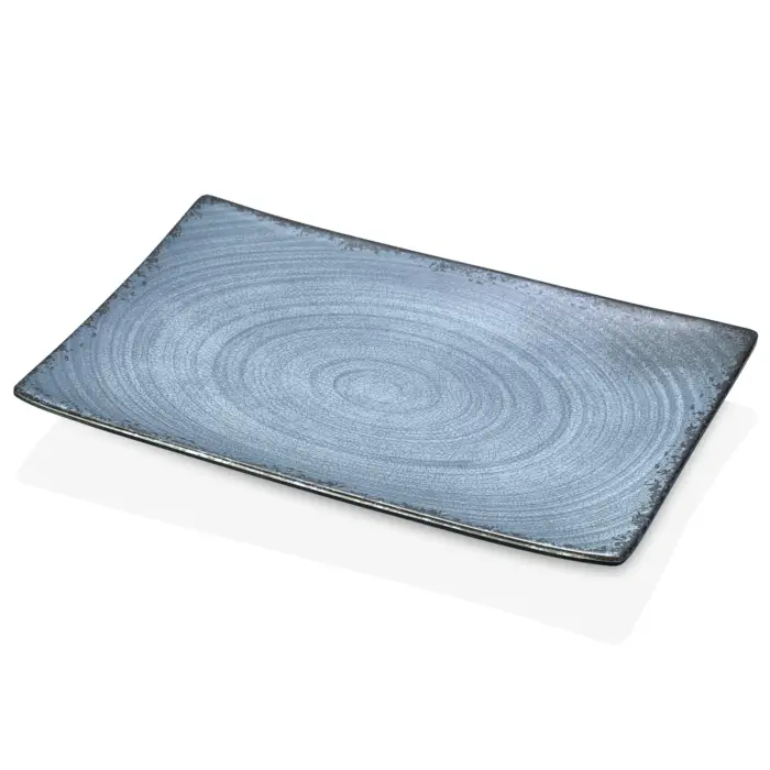 Blue Nebula 2'li Dikdörtgen Tabak Seti, 34,6x23,7 cm - h.3,1 cm , Thermoset Melamin - Görsel 4