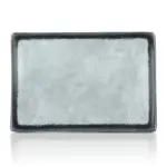 Grey Quartz 2'li Dikdörtgen Tabak Seti, 34,6x23,7 cm - h.3,1 cm , Thermoset Melamin - Görsel 3