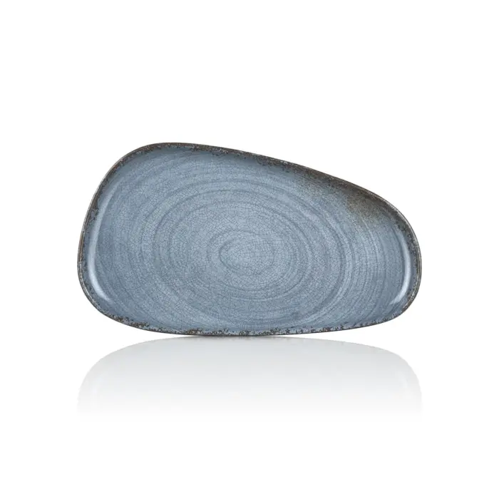 Blue Nebula 3'lü Trapezoid Tabak Seti, 27x15 cm - h.2 cm , Thermoset Melamin - Görsel 3