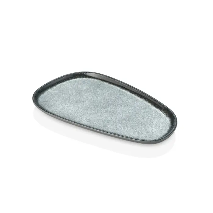Grey Quartz 3'lü Trapezoid Tabak Seti, 27x15 cm - h.2 cm , Thermoset Melamin - Görsel 4