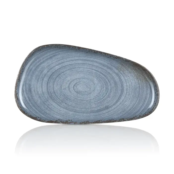 Blue Nebula 3'lü Trapezoid Tabak Seti, 33x18 cm - h.2,1 cm , Thermoset Melamin - Görsel 3