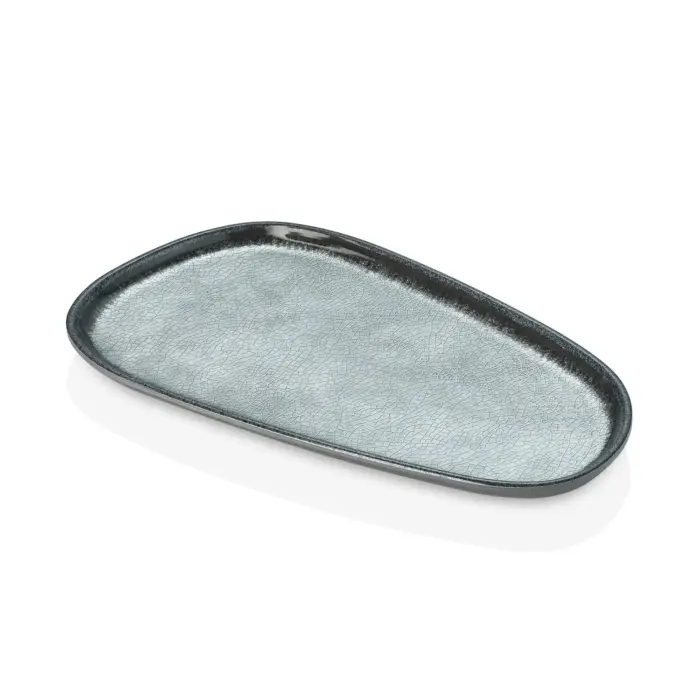 Grey Quartz 3'lü Trapezoid Tabak Seti, 33x18 cm - h.2,1 cm , Thermoset Melamin - Görsel 4