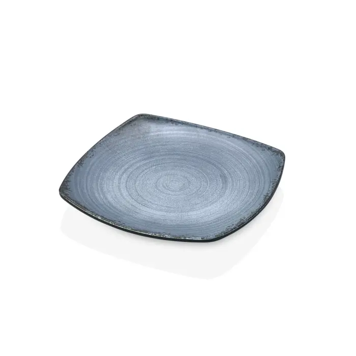 Blue Nebula 6'lı Kare Tabak Seti, 19x19 cm - h.2,3 cm , Thermoset Melamin - Görsel 4