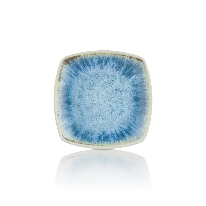 Blue Iris 6'lı Kare Tabak Seti, 19x19 cm - h.2,3 cm , Thermoset Melamin - Görsel 2