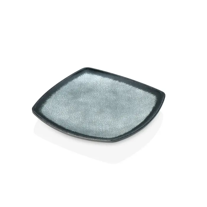 Grey Quartz 6'lı Kare Tabak Seti, 19x19 cm - h.2,3 cm , Thermoset Melamin - Görsel 4