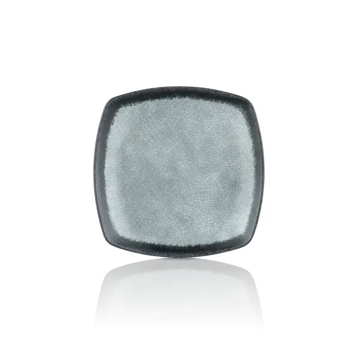 Grey Quartz 6'lı Kare Tabak Seti, 19x19 cm - h.2,3 cm , Thermoset Melamin - Görsel 3
