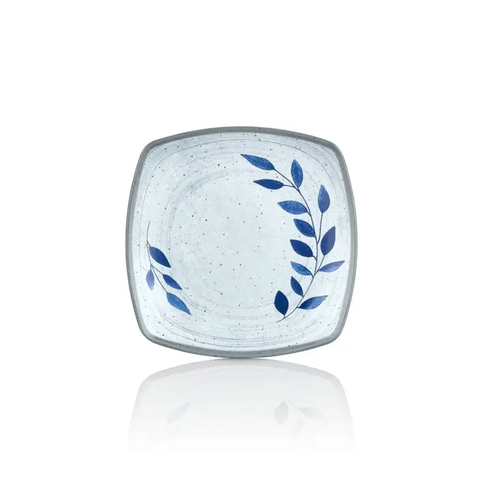 Selva Blu 6'lı Kare Tabak Seti, 19x19 cm - h.2,3 cm , Thermoset Melamin - Görsel 3