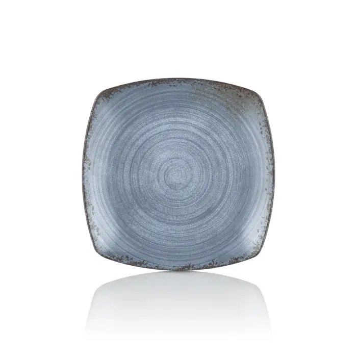 Blue Nebula 6'lı Kare Tabak Seti, 21,5x21,5 cm - h.2,5 cm , Thermoset Melamin - Görsel 3