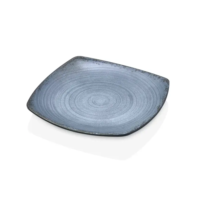 Blue Nebula 6'lı Kare Tabak Seti, 21,5x21,5 cm - h.2,5 cm , Thermoset Melamin - Görsel 4