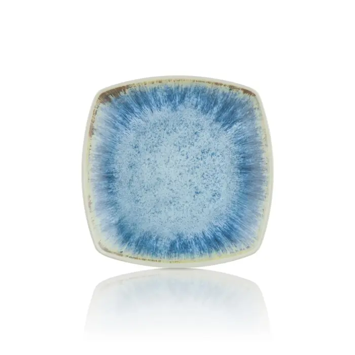 Blue Iris 6'lı Kare Tabak Seti, 21,5x21,5 cm - h.2,5 cm , Thermoset Melamin - Görsel 3
