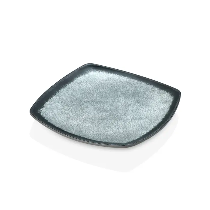 Grey Quartz 6'lı Kare Tabak Seti, 21,5x21,5 cm - h.2,5 cm , Thermoset Melamin - Görsel 4