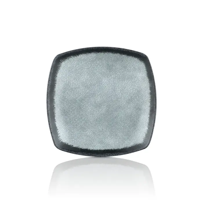 Grey Quartz 6'lı Kare Tabak Seti, 21,5x21,5 cm - h.2,5 cm , Thermoset Melamin - Görsel 3
