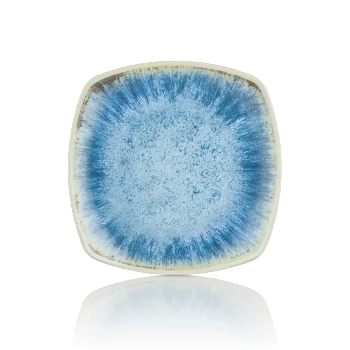 Blue Iris 3'lü Kare Tabak Seti, 24,1x24,1 cm - h.2,7 cm , Thermoset Melamin - Görsel 3