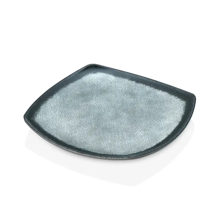 Grey Quartz 3'lü Kare Tabak Seti, 24,1x24,1 cm - h.2,7 cm , Thermoset Melamin - Görsel 4