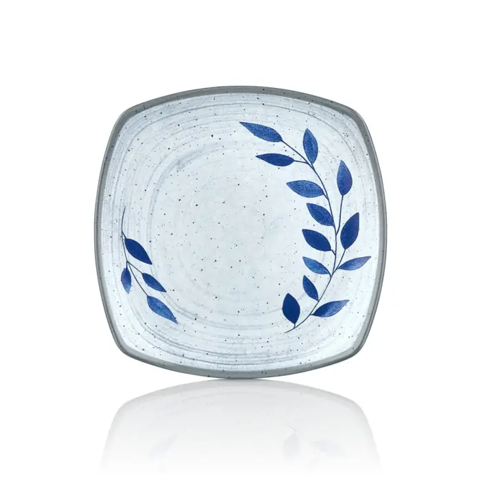Selva Blu 3'lü Kare Tabak Seti, 24,1x24,1 cm - h.2,7 cm , Thermoset Melamin - Görsel 3
