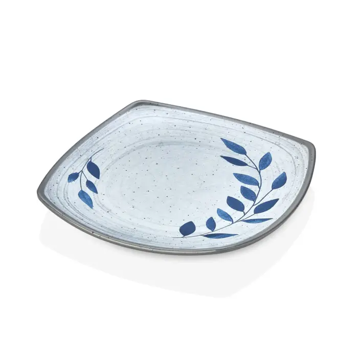 Selva Blu 3'lü Kare Tabak Seti, 24,1x24,1 cm - h.2,7 cm , Thermoset Melamin - Görsel 4