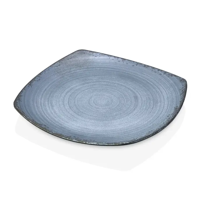 Blue Nebula 3'lü Kare Tabak Seti, 26,4x26,4 cm - h.2,9 cm , Thermoset Melamin - Görsel 4