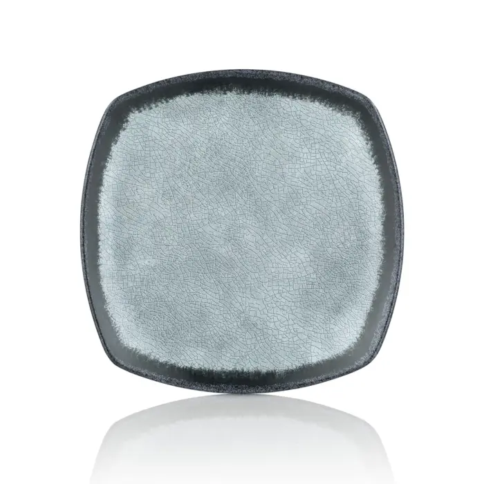 Grey Quartz 3'lü Kare Tabak Seti, 26,4x26,4 cm - h.2,9 cm , Thermoset Melamin - Görsel 3