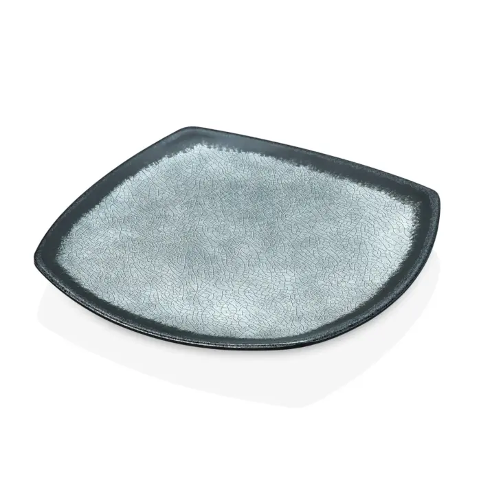 Grey Quartz 3'lü Kare Tabak Seti, 26,4x26,4 cm - h.2,9 cm , Thermoset Melamin - Görsel 4