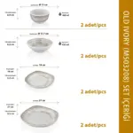Old Ivory 8 Parça Çanta Hediyeli, Yemek Takımı, Thermoset Melamin - Görsel 3