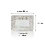 Old Ivory 6'lı Dikdörtgen Tabak Seti, 20x13,8 cm - h.2,2 cm , Thermoset Melamin - Görsel 2