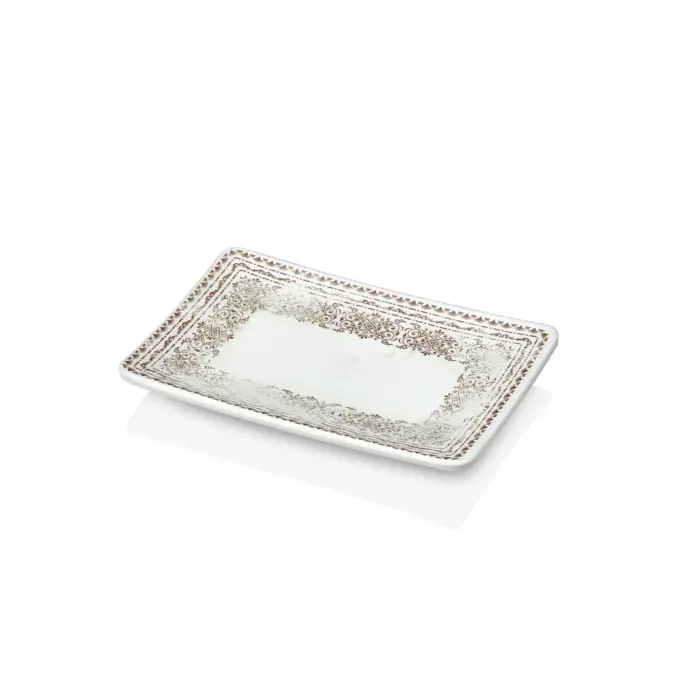 Old Ivory 6'lı Dikdörtgen Tabak Seti, 20x13,8 cm - h.2,2 cm , Thermoset Melamin - Görsel 4
