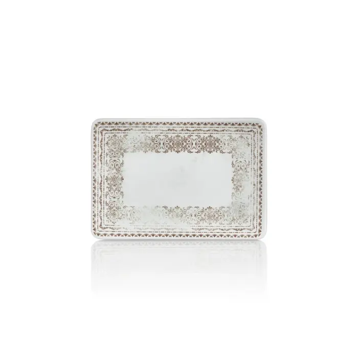 Old Ivory 6'lı Dikdörtgen Tabak Seti, 20x13,8 cm - h.2,2 cm , Thermoset Melamin - Görsel 3
