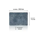 Velora Mist 3'lü Dikdörtgen Tabak Seti, 24,9x17,3 cm - h.2,6 cm , Thermoset Melamin - Görsel 2