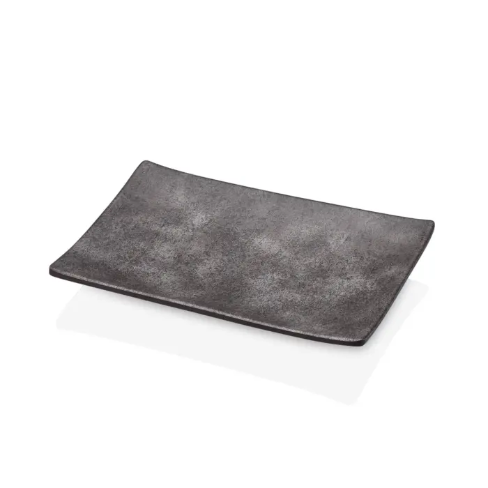 Velora Clay 3'lü Dikdörtgen Tabak Seti, 24,9x17,3 cm - h.2,6 cm , Thermoset Melamin - Görsel 3