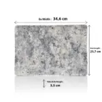 Velora Cloud 2'li Dikdörtgen Tabak Seti, 34,6x23,7 cm - h.3,5 cm , Thermoset Melamin - Görsel 2
