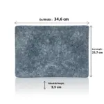 Velora Mist 2'li Dikdörtgen Tabak Seti, 34,6x23,7 cm - h.3,5 cm , Thermoset Melamin - Görsel 2