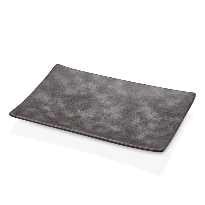 Velora Clay 2'li Dikdörtgen Tabak Seti, 34,6x23,7 cm - h.3,5 cm , Thermoset Melamin - Görsel 4