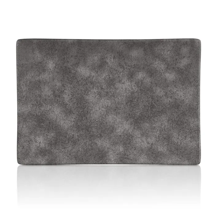 Velora Clay 2'li Dikdörtgen Tabak Seti, 34,6x23,7 cm - h.3,5 cm , Thermoset Melamin - Görsel 3