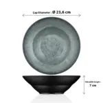 Green Minerra 3'lü Makarna & Salata Tabağı Seti, Ø 23,6 cm - h.7 cm , Thermoset Melamin - Görsel 2