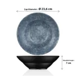 Velora Mist 3'lü Makarna & Salata Tabağı Seti, Ø 23,6 cm - h.7 cm , Thermoset Melamin - Görsel 2