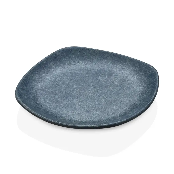 Velora Mist 3'lü Yuvarlak Kenarlı Kare Tabak Seti, 27x27 cm - h.3,5 cm , Thermoset Melamin - Görsel 4