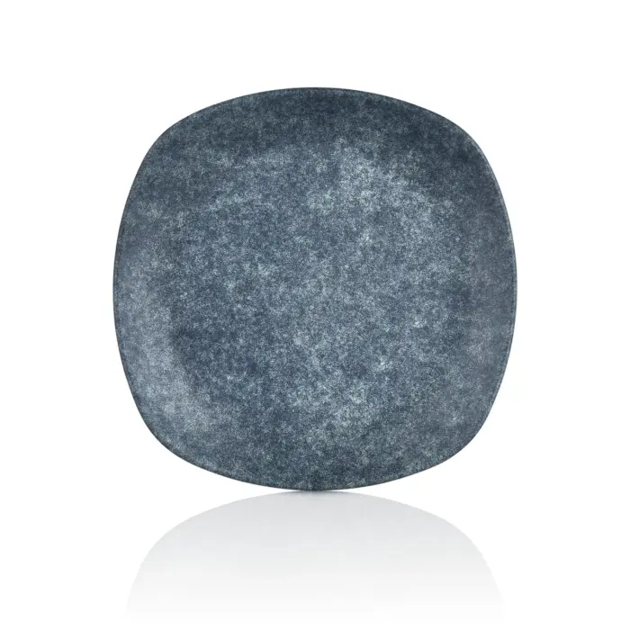 Velora Mist 3'lü Yuvarlak Kenarlı Kare Tabak Seti, 27x27 cm - h.3,5 cm , Thermoset Melamin - Görsel 3